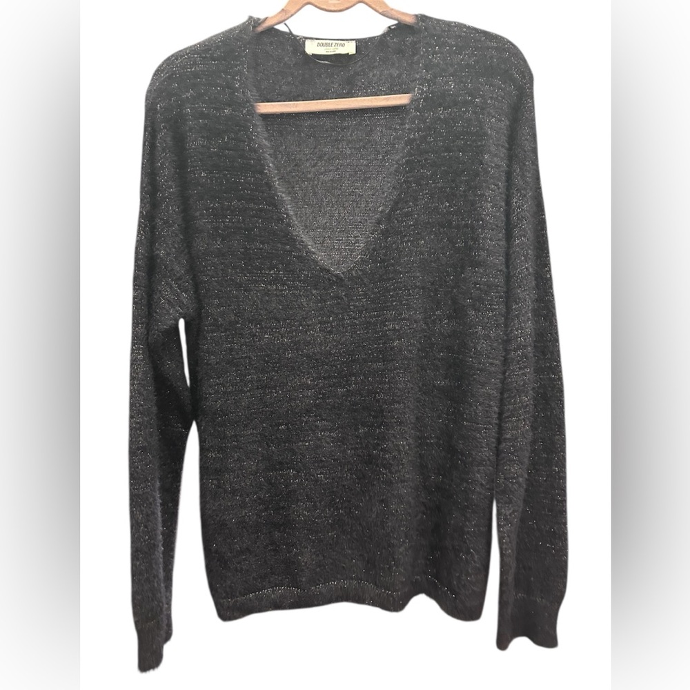 Double Zero Charcoal V-Neck Sweater B26